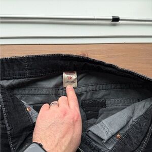 True Religion Men's Black Straight Jeans - Dark Wash